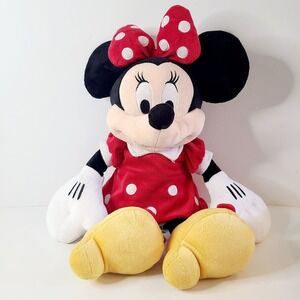Disney Store Exclusive Minnie Mouse in Polka Dot Red Dress‎ 20" Character Plush